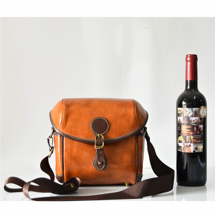 Single Shoulder Leather Camera Pouch Bag for Canon Sony Camera-7