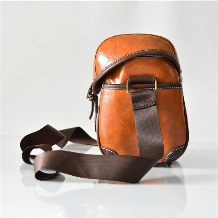 Single Shoulder Leather Camera Pouch Bag for Canon Sony Camera-9