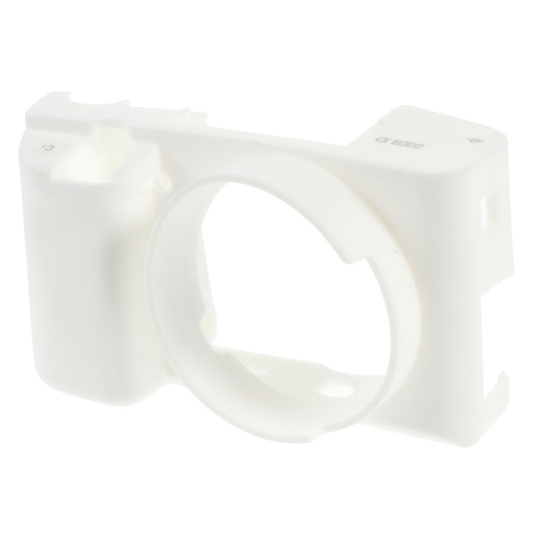 Silicone Protective Shell for Sony Alpha A6000 Camera - White-1