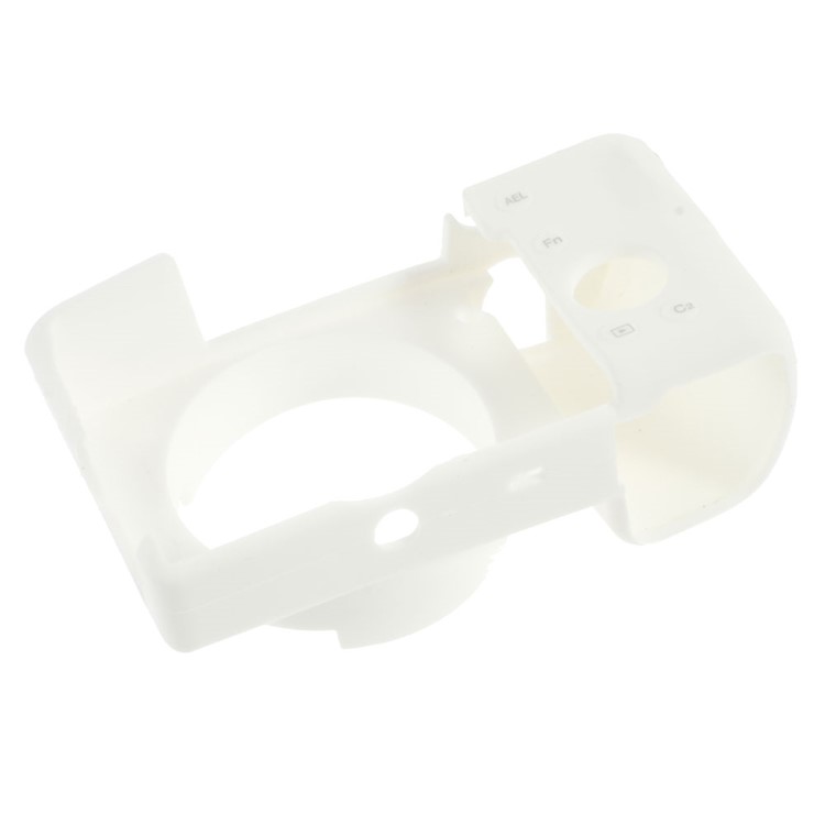 Silicone Protective Shell for Sony Alpha A6000 Camera - White-3