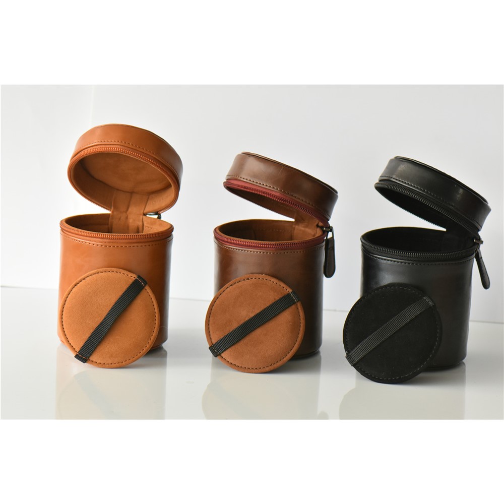 Camera Lens Bag Lens Pocket PU Leather Case for Nikon Canon Sony Fujifilm etc - Size: S / Black-5