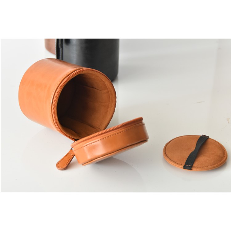 Caméra Lentilles de L'objectif de la Lentille de Poche pu en Cuir PU en Cuir Pour Nikon Canon Sony Fujifilm, Etc. - Taille: S / Brun-22