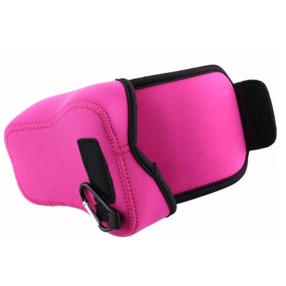 Neoprene Waterproof Camera Bag Case for Fuji Fujifilm XA3/Xm1/XA2/XA10/XA20/XA5 - Rose-3