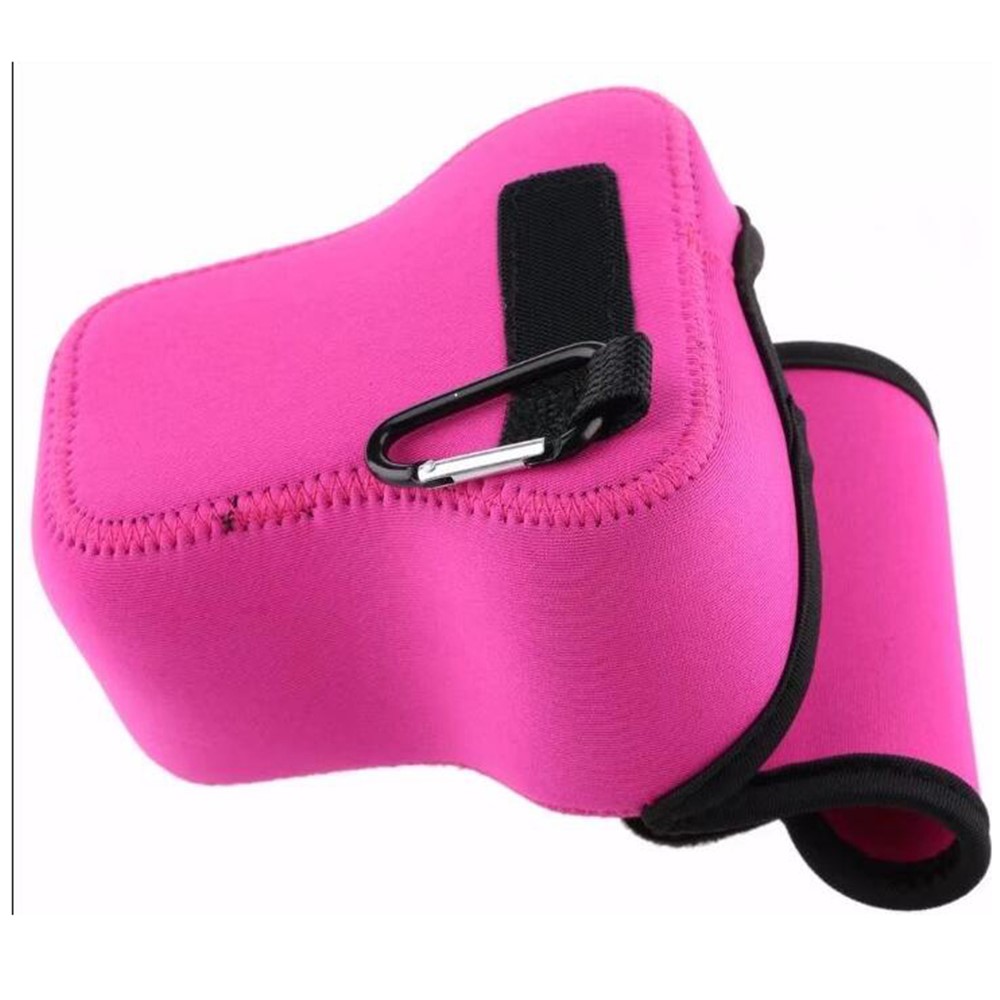 Neoprene Waterproof Camera Bag Case for Fuji Fujifilm XA3/Xm1/XA2/XA10/XA20/XA5 - Rose-4