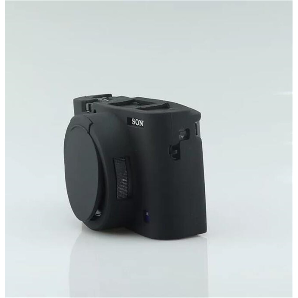Soft Silicone Case with Camera Lens Cap for Sony RX100 III/IV/V M3 M4 M5 - Black-17