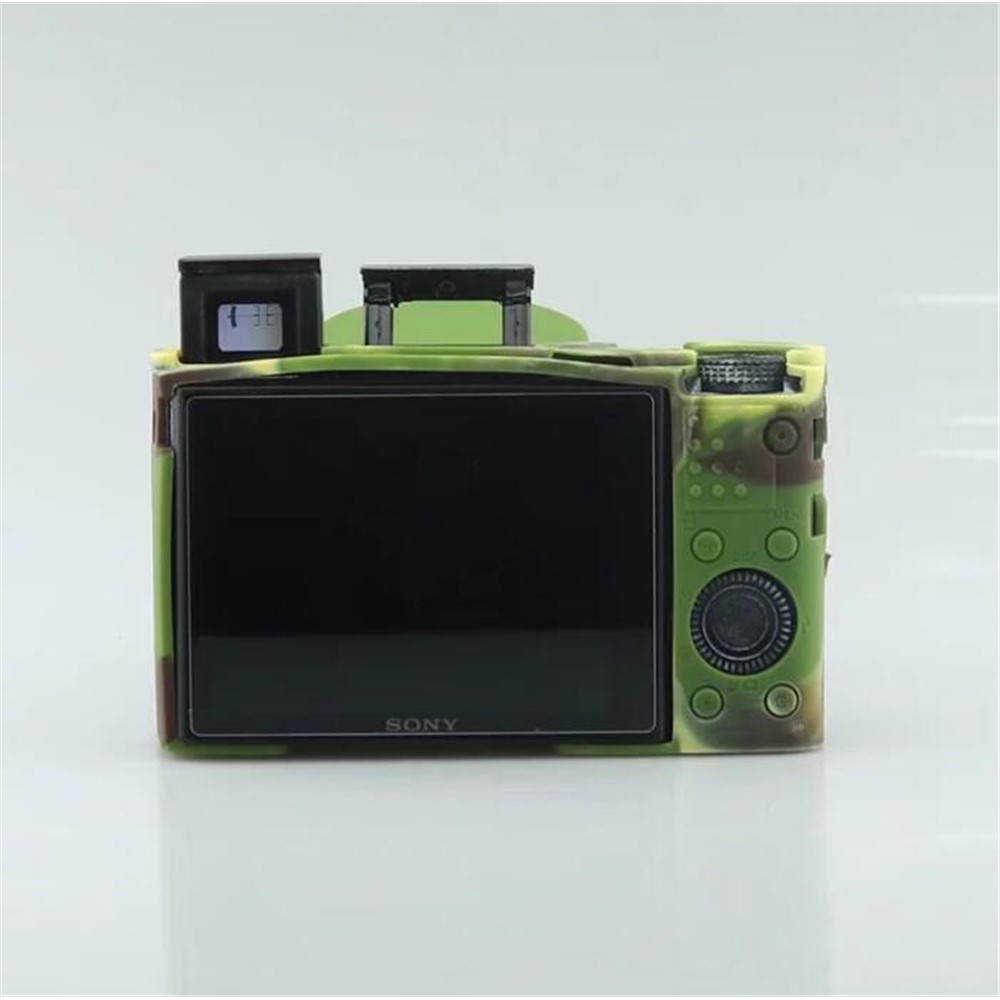 Soft Silicone Cover with Camera Lens Cap for Sony RX100 III/IV/V M3 M4 M5 - Camouflage-9