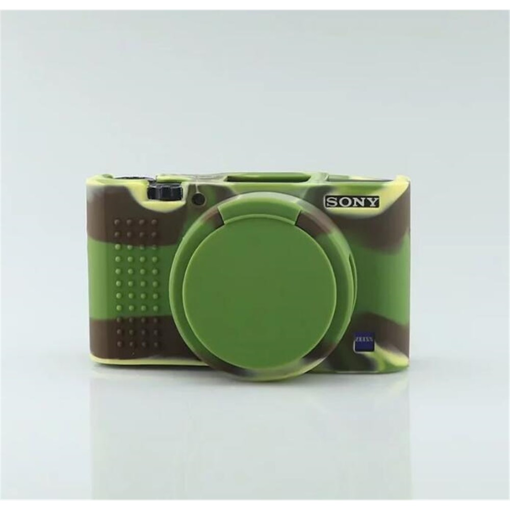 Soft Silicone Cover with Camera Lens Cap for Sony RX100 III/IV/V M3 M4 M5 - Camouflage-17