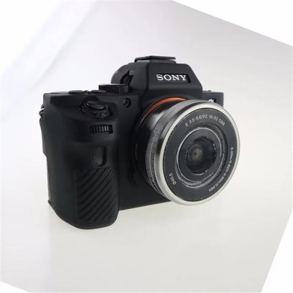 Copertina di Custodia in Silicone Morbido Per Sony Alpha A7 II / A72 / A7R2 / A7S2 - Nero