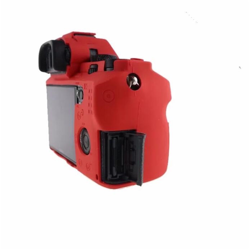 Custodia Protettiva In Silicone Flessibile Per Sony Alpha A7 II / A72 / A7R2 / A7S2 - Rosso-5