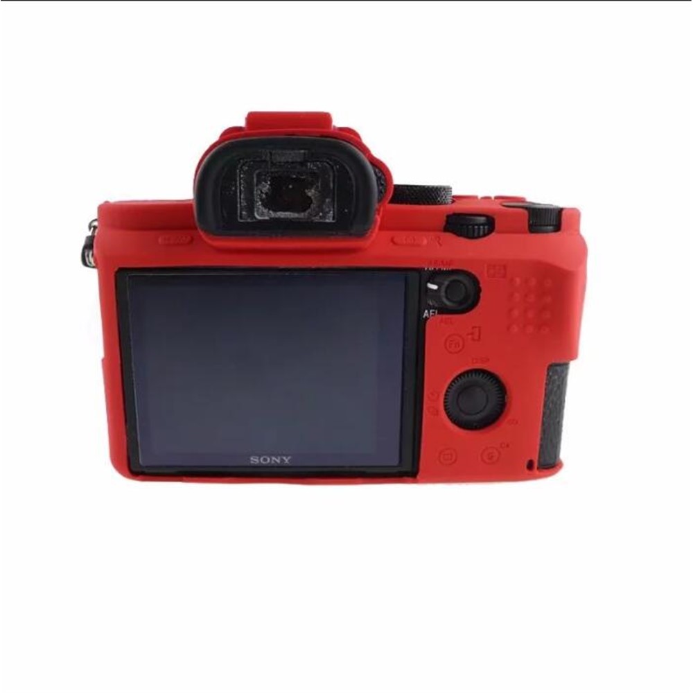 Custodia Protettiva In Silicone Flessibile Per Sony Alpha A7 II / A72 / A7R2 / A7S2 - Rosso-11