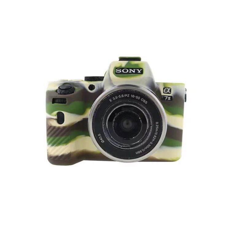 Protezione Morbida In Silicone Per Sony Alpha A7 II / A72 / A7R2 / A7S2 - Camuffare-1