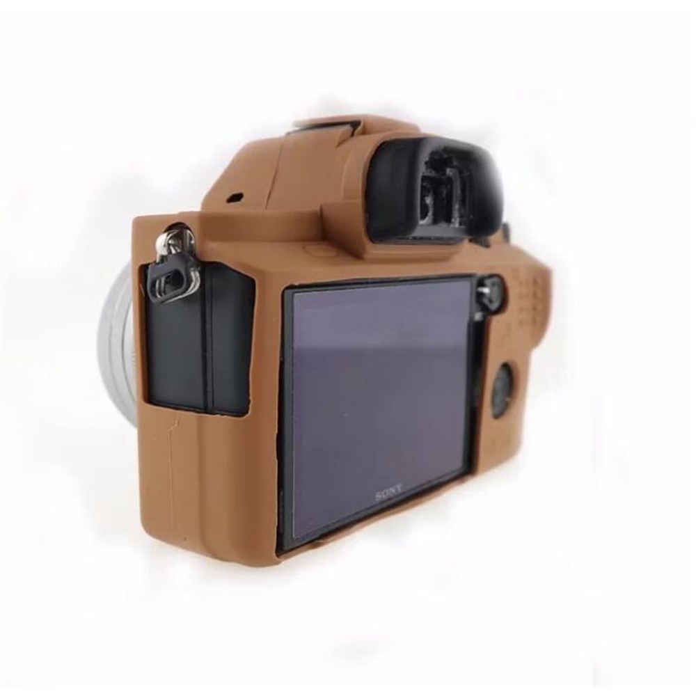 Soft Silicone Camera Case Shell for Sony Alpha A7 II / A72 / A7R2 / A7S2 - Brown-7