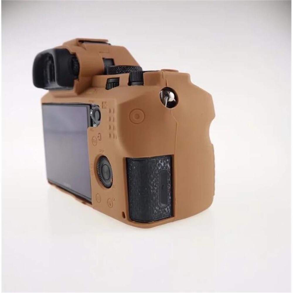 Soft Silicone Camera Case Shell for Sony Alpha A7 II / A72 / A7R2 / A7S2 - Brown-9