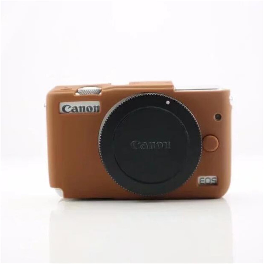 Soft Silicone Protective Cover for Canon EOS M10 - Brown-1