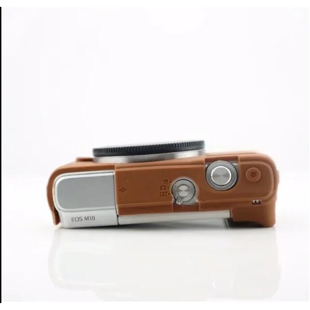 Soft Silicone Protective Cover for Canon EOS M10 - Brown-3