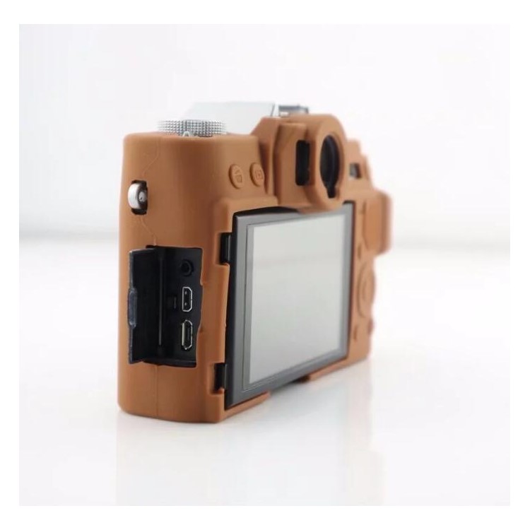 Soft Silicone Protective Shell for Fujifilm X-T10 - Brown-2