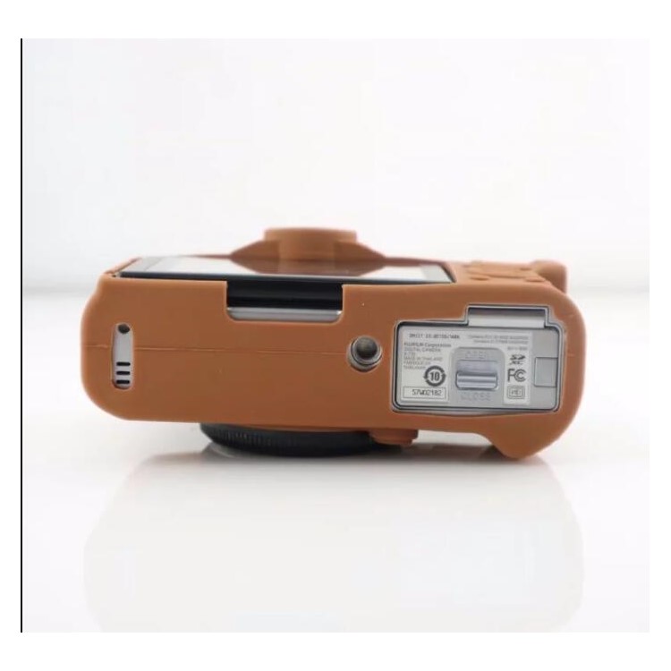 Soft Silicone Protective Shell for Fujifilm X-T10 - Brown-4