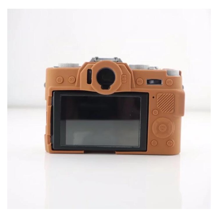 Soft Silicone Protective Shell for Fujifilm X-T10 - Brown-5