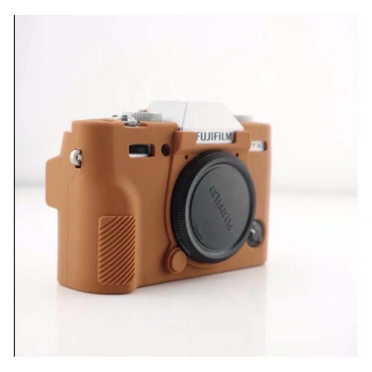 Soft Silicone Protective Shell for Fujifilm X-T10 - Brown-6