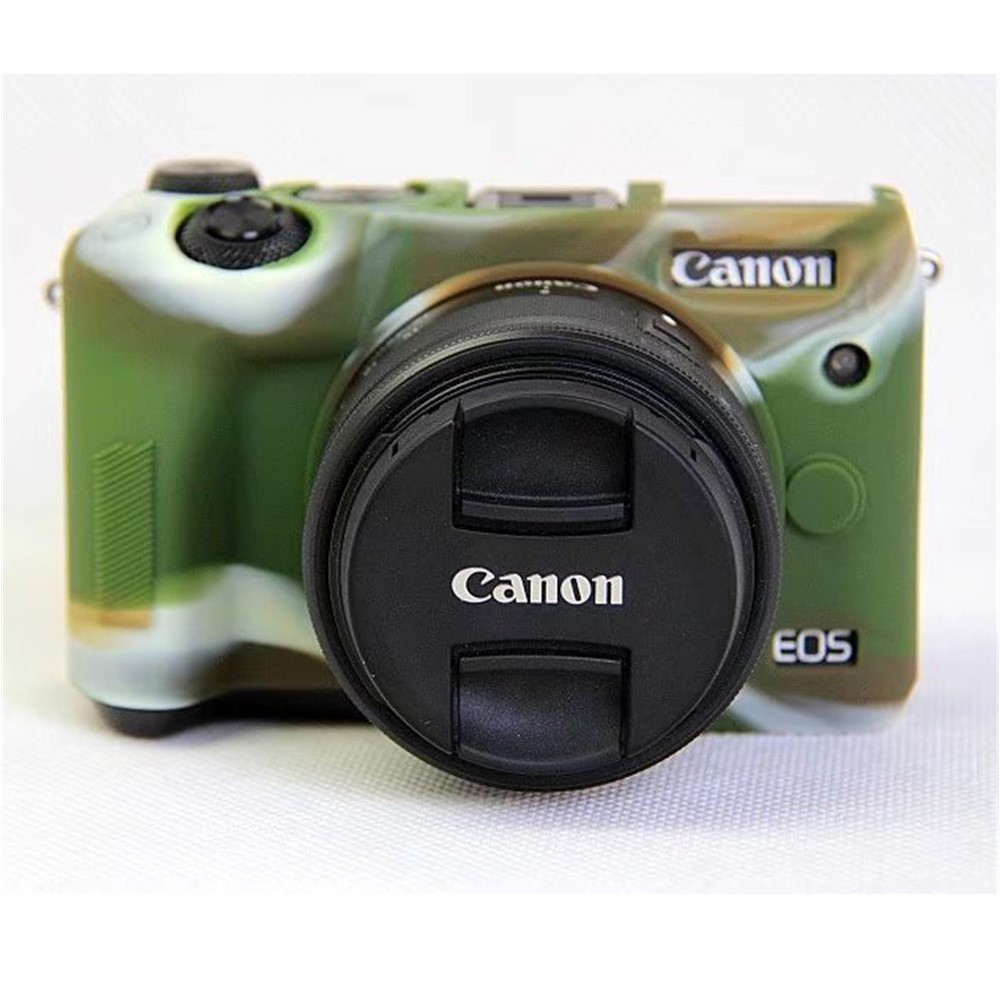 Soft Silicone Protective Shell for Canon EOS M6 - Camouflage-1