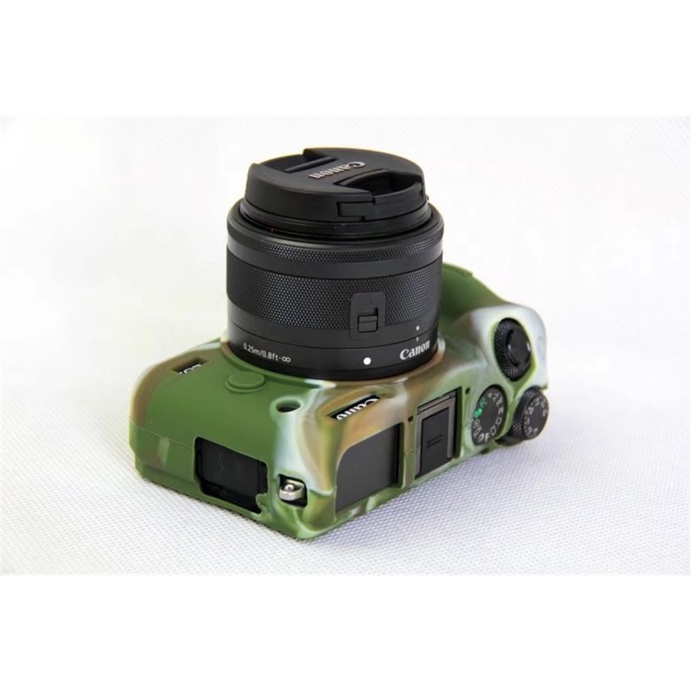 Soft Silicone Protective Shell for Canon EOS M6 - Camouflage-6