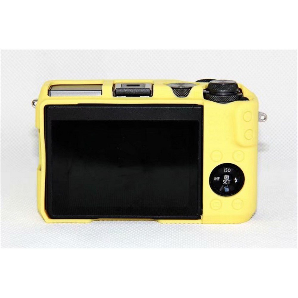 Flexible Silicone Protector Cover Case for Canon EOS M6 - Yellow-2
