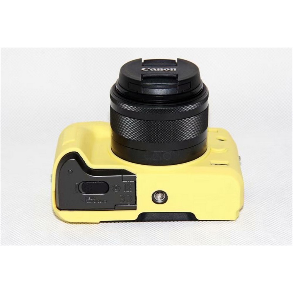 Flexible Silicone Protector Cover Case for Canon EOS M6 - Yellow-4