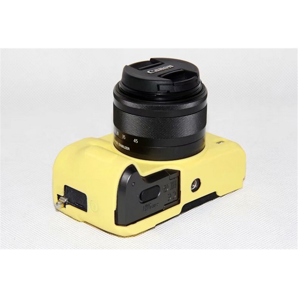 Flexible Silicone Protector Cover Case for Canon EOS M6 - Yellow-5
