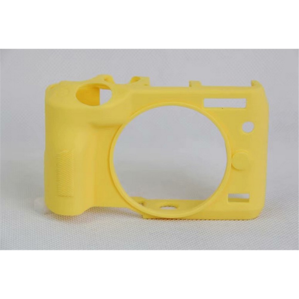 Flexible Silicone Protector Cover Case for Canon EOS M6 - Yellow-8