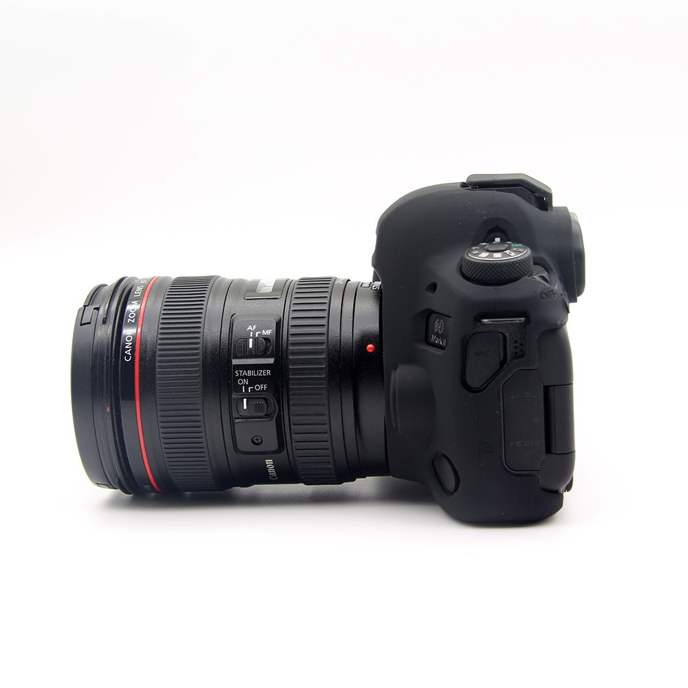 Flexible Silicone Protective Cover for Canon EOS 6D Mark II - Black-2