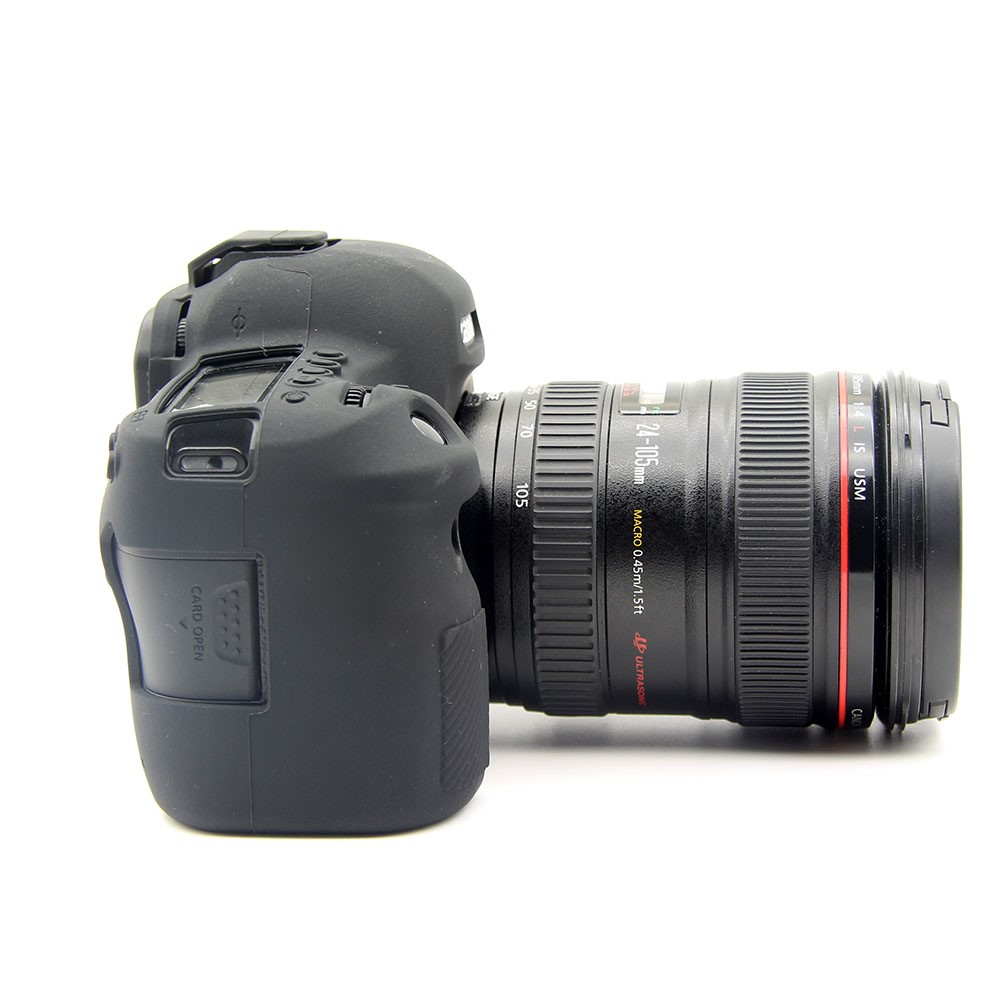 Flexible Silicone Protective Cover for Canon EOS 6D Mark II - Black-4