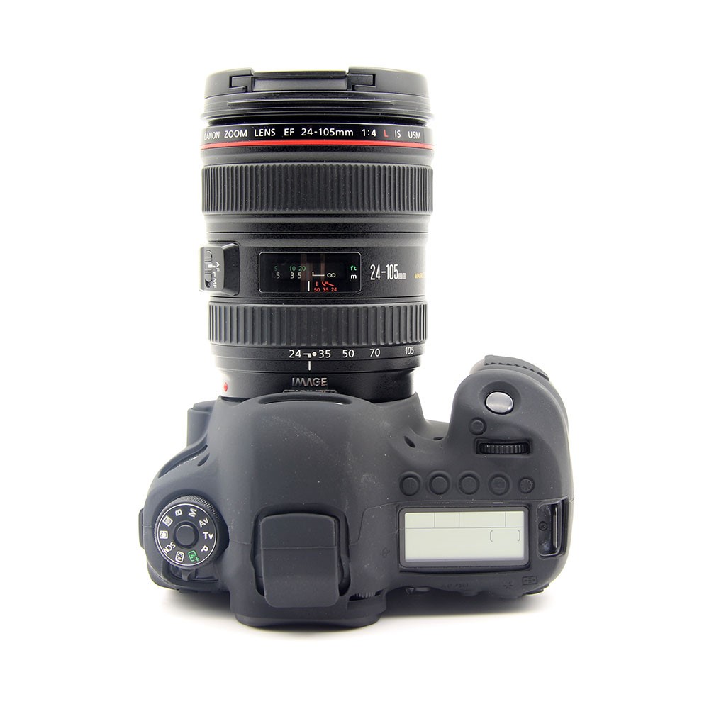 Flexible Silicone Protective Cover for Canon EOS 6D Mark II - Black-6