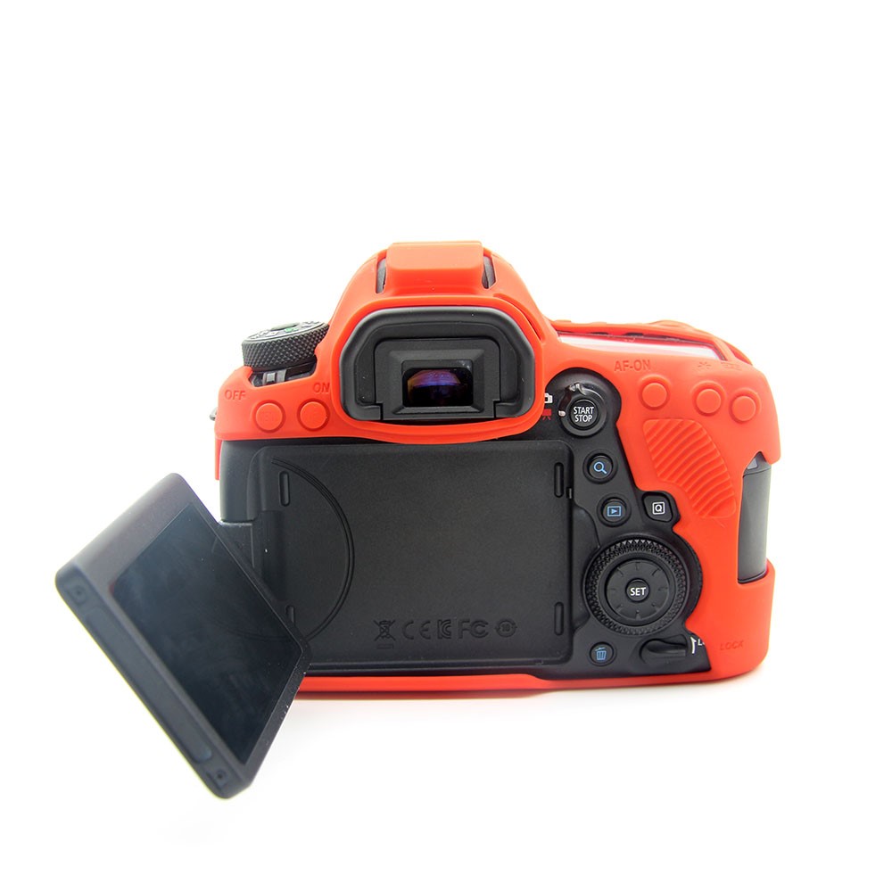 Caso de Proteção de Silicone Suave Para Canon EOS 6D Mark II - Vermelho-8