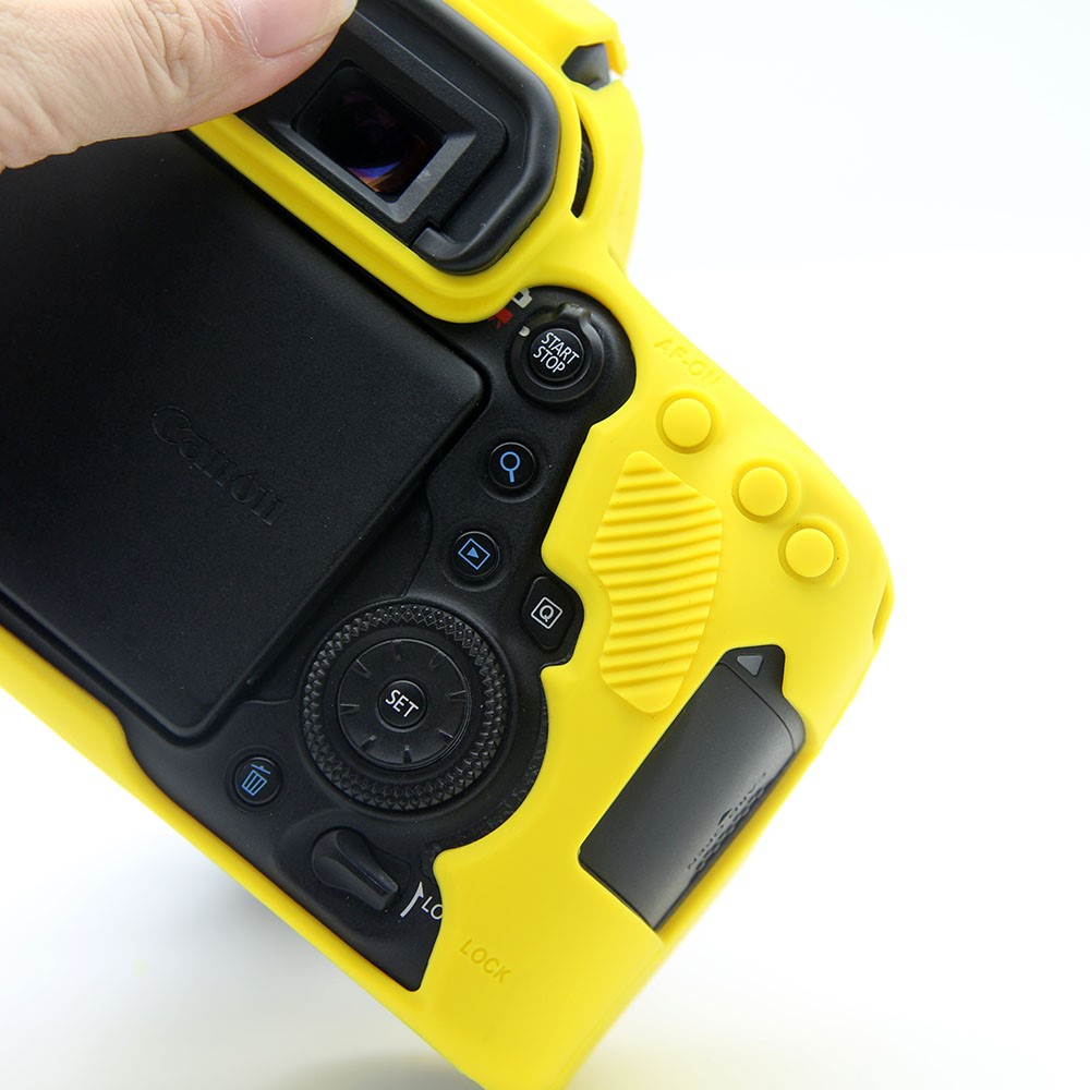 Soft Silicone Protective Shell for Canon EOS 6D Mark II - Yellow-10