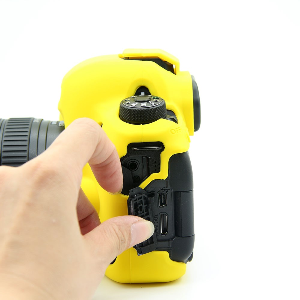 Soft Silicone Protective Shell for Canon EOS 6D Mark II - Yellow-11