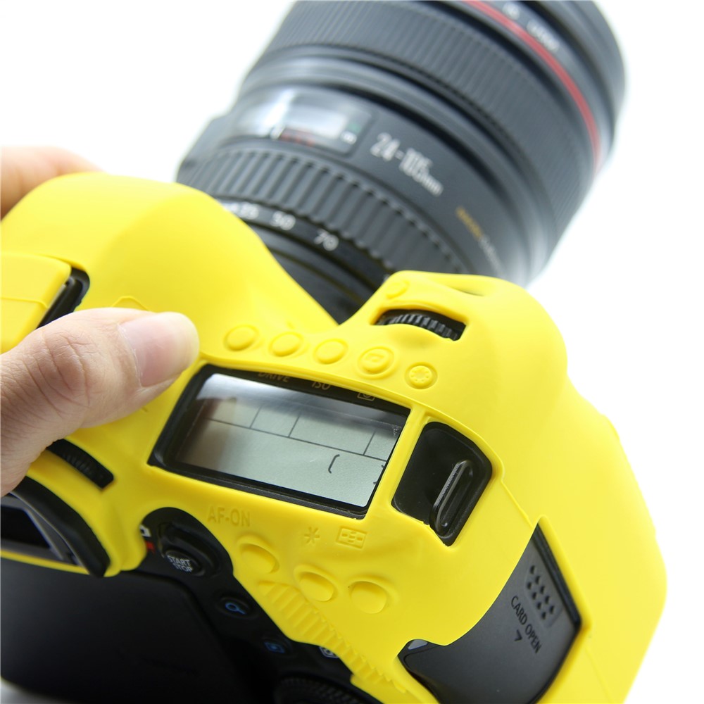 Soft Silicone Protective Shell for Canon EOS 6D Mark II - Yellow-13