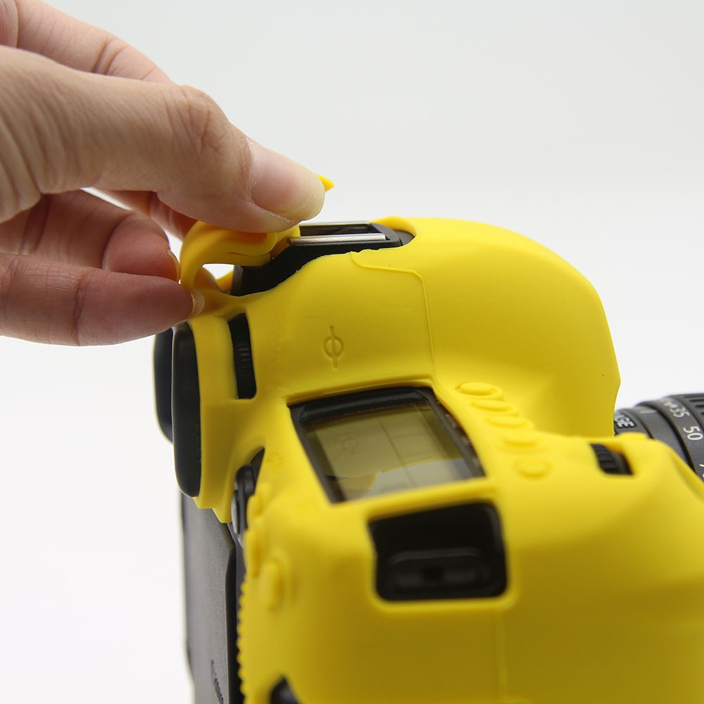 Soft Silicone Protective Shell for Canon EOS 6D Mark II - Yellow-14