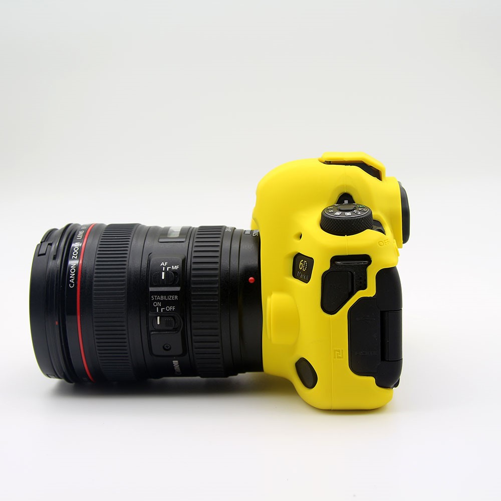 Soft Silicone Protective Shell for Canon EOS 6D Mark II - Yellow-2