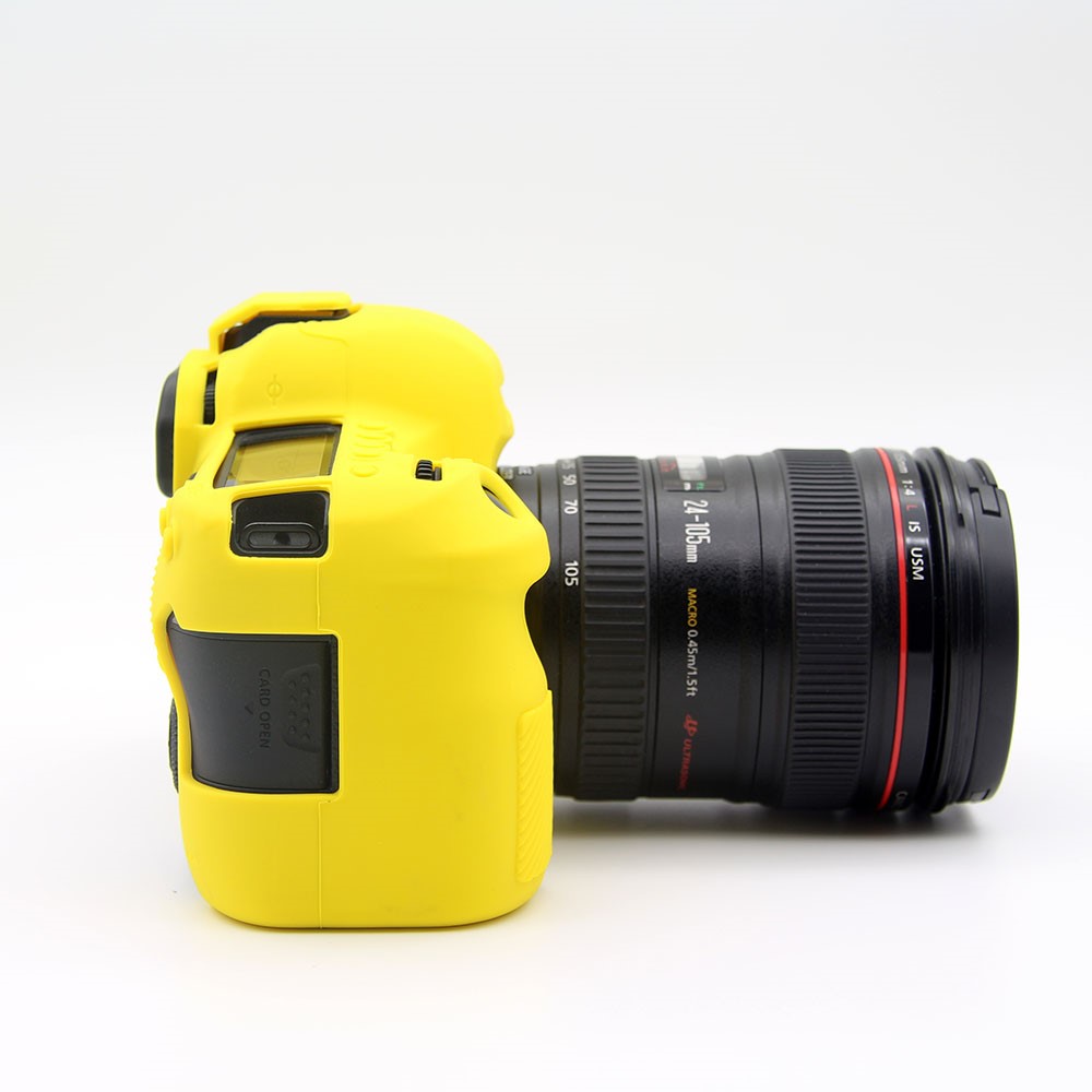 Soft Silicone Protective Shell for Canon EOS 6D Mark II - Yellow-4