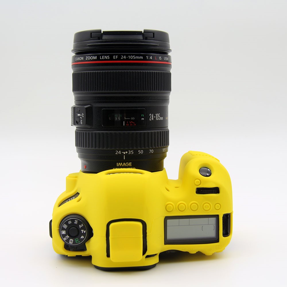Soft Silicone Protective Shell for Canon EOS 6D Mark II - Yellow-5