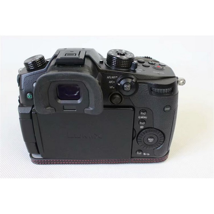 PU Leather Half Camera Case Pouch for Panasonic DMC-GH5GK - Black-5