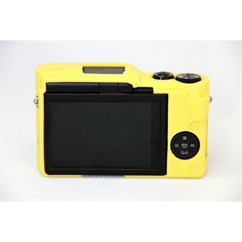 Silicone Soft Protective Case Accessory for Panasonic DC-GF9KGK/Lumix DMC-GF9 - Yellow-3