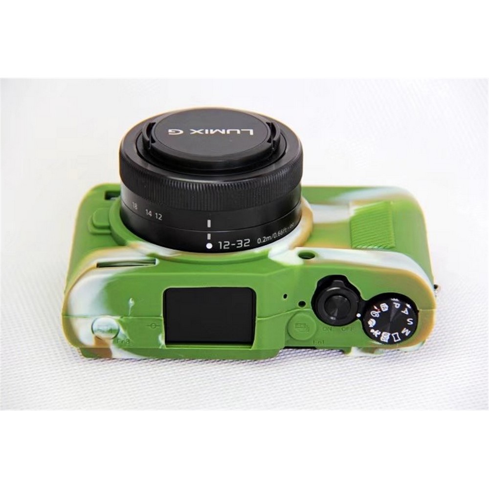 For Panasonic DC-GF9KGK/Lumix DMC-GF9 Silicone Soft Case Protection Cover - Camouflage-3