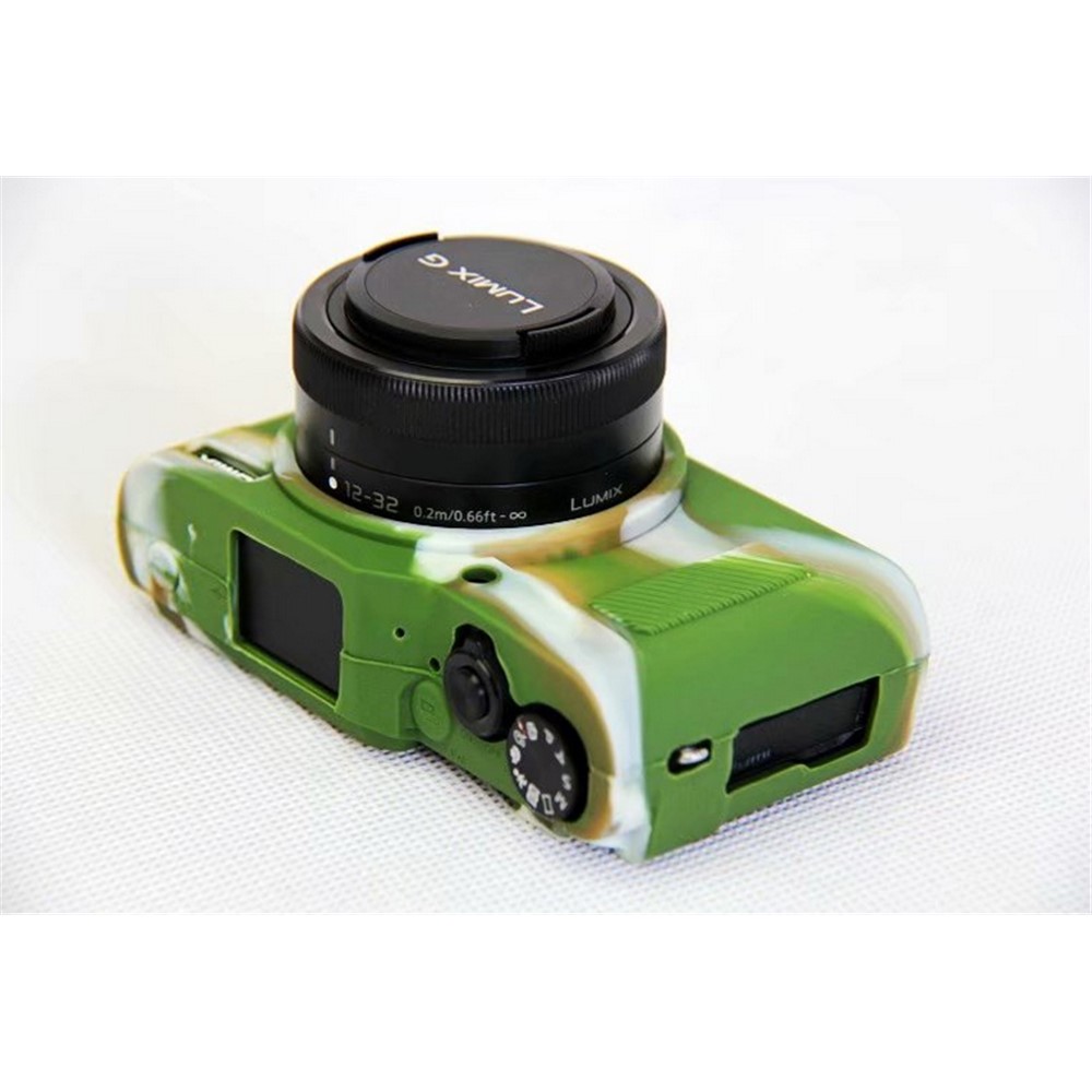 For Panasonic DC-GF9KGK/Lumix DMC-GF9 Silicone Soft Case Protection Cover - Camouflage-5