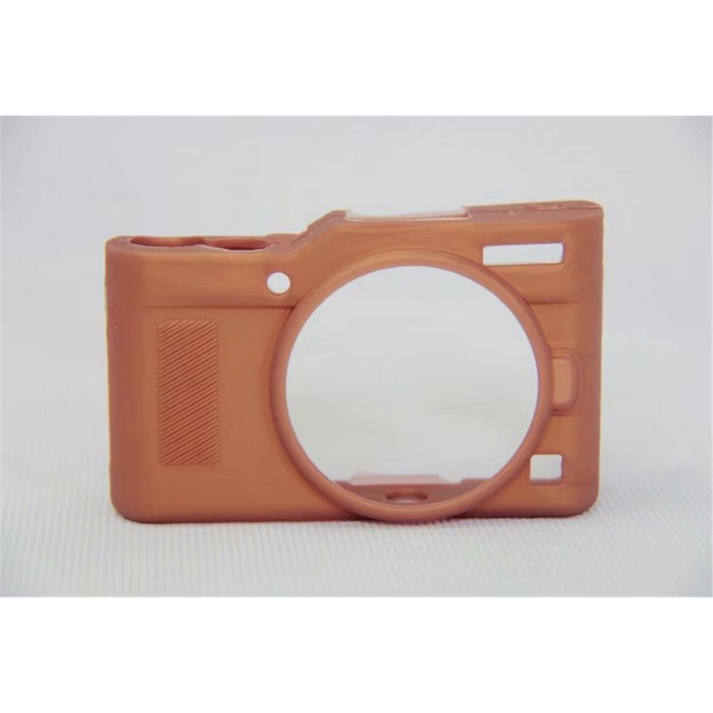 For Panasonic DC-GF9KGK/Lumix DMC-GF9 Silicone Case Protection Flexible Case - Coffee-2