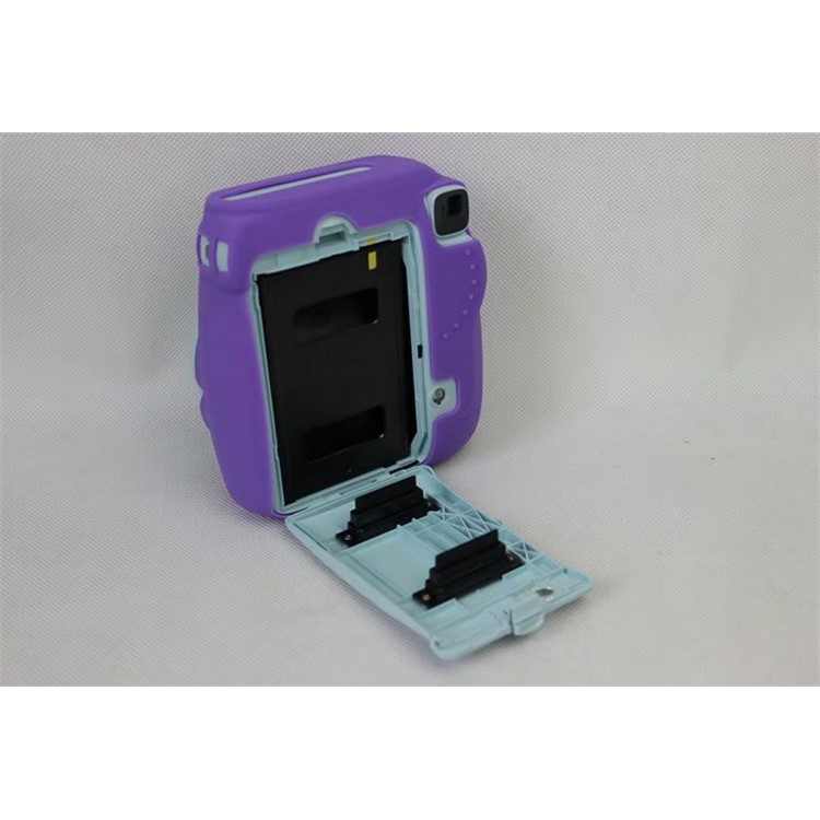 Soft Silicone Protective Case Cover for FUJIFILM Instax Mini 8 - Purple-6