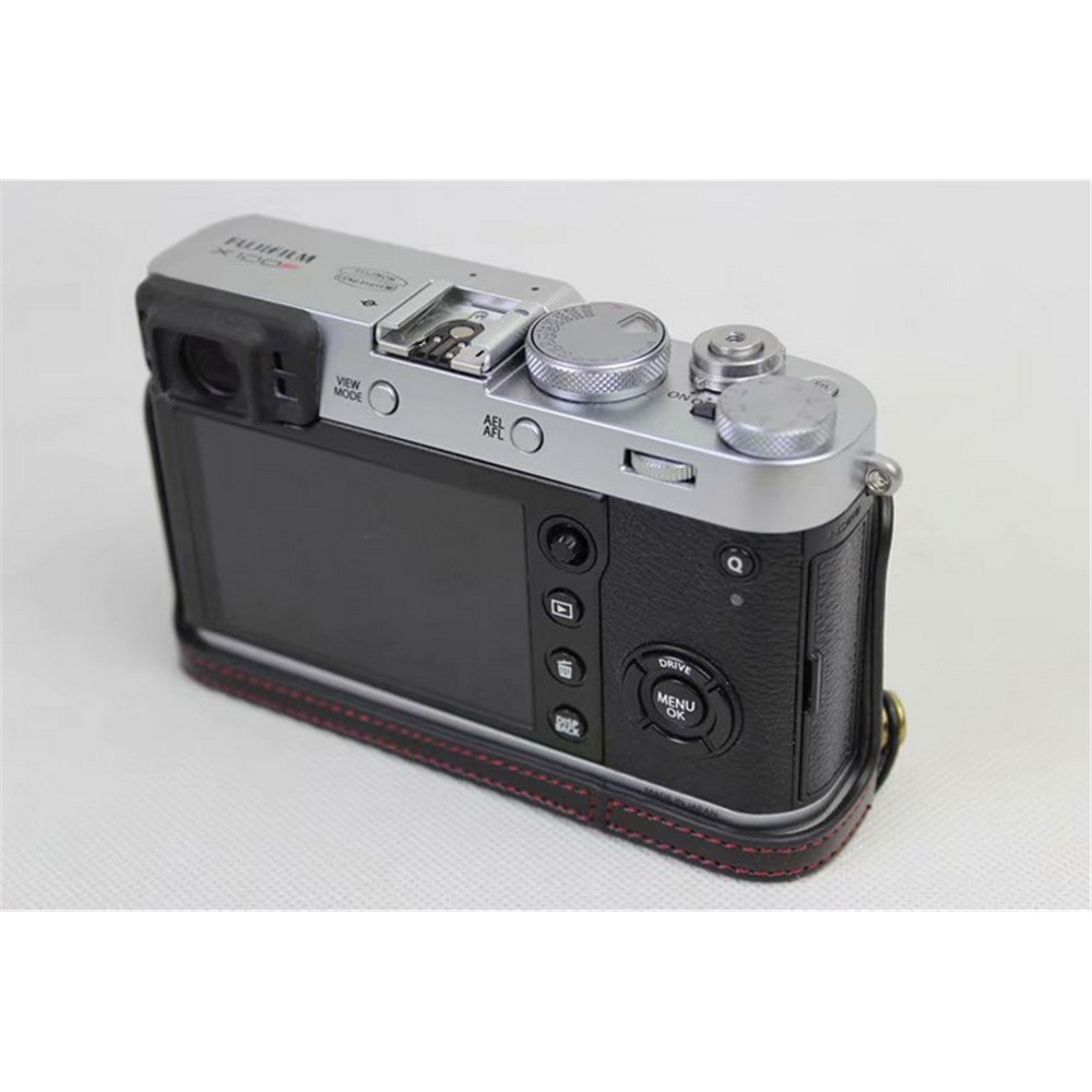 PU Кожаная Половина Камеры Для Fujifilm X100f - Черный