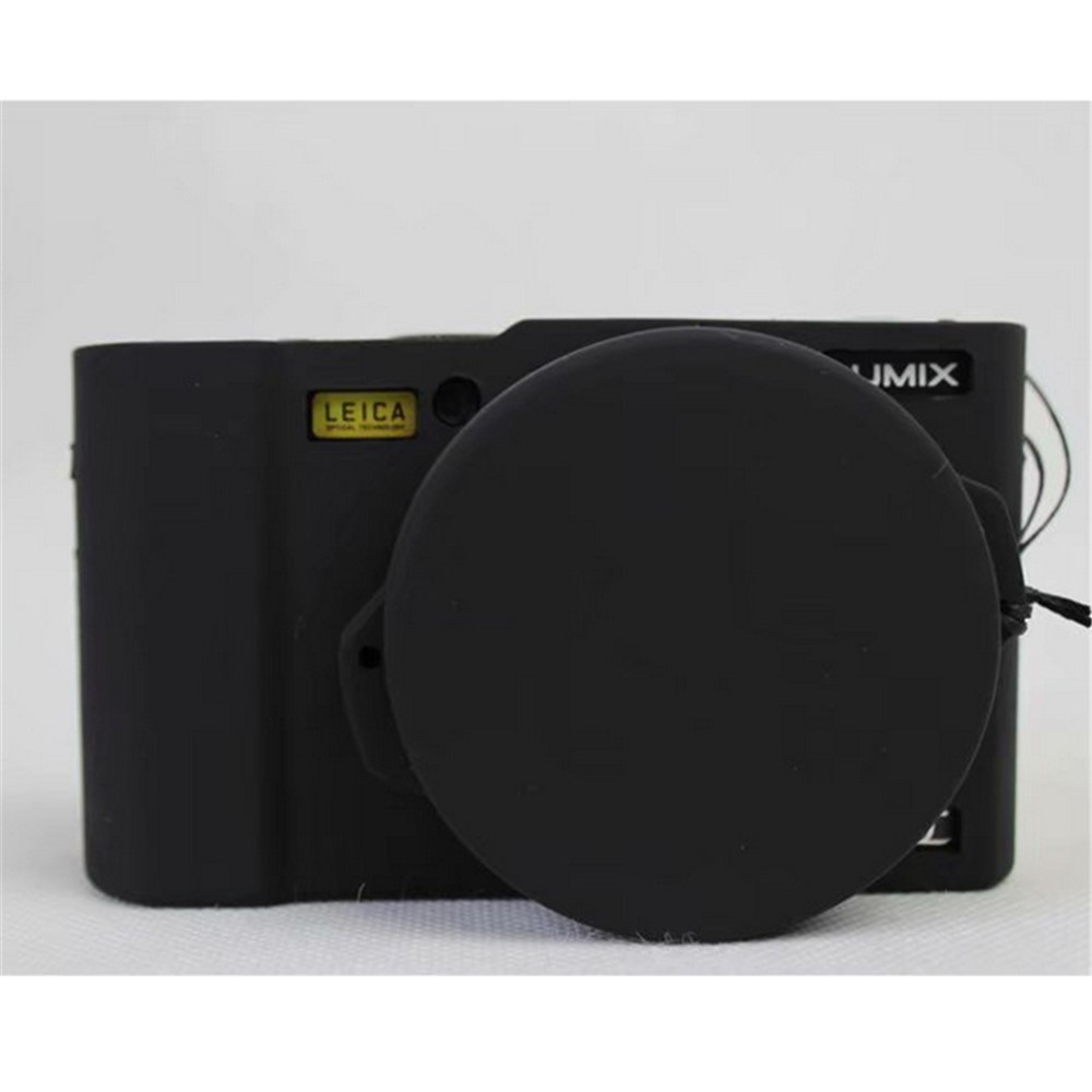 Flexible Silicone Protective Camera Case for Panasonic DMC-LX10 - Black-1