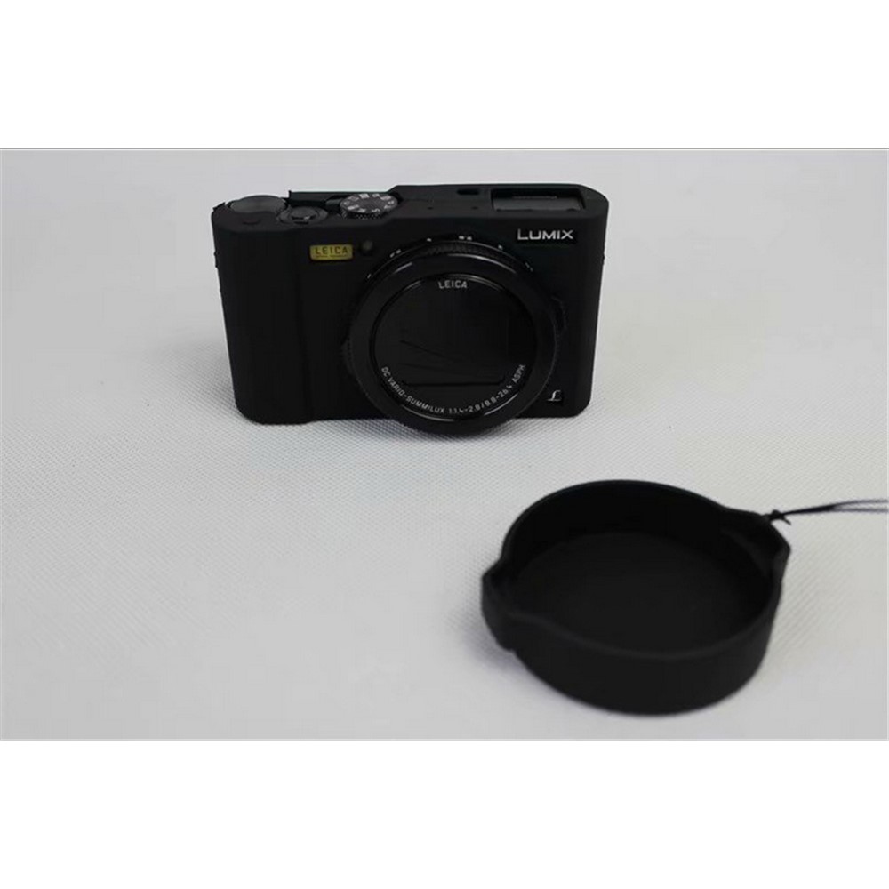 Flexible Silicone Protective Camera Case for Panasonic DMC-LX10 - Black-3