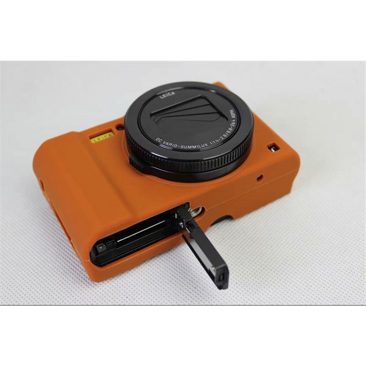 Flexible Silicone Protective Camera Skin Case Cover for Panasonic DMC-LX10 - Brown-10